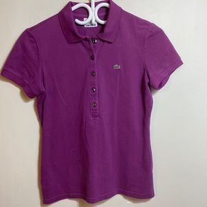 6 Hr. Sale Lacoste purple polo tshirt